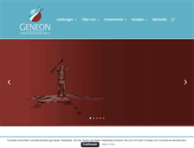 Tablet Screenshot of geneon-vermoegen.de